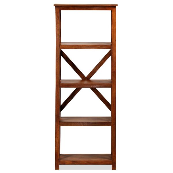 vidaXL Bookshelf Honey-toned Brown Solid Acacia Wood 23.6x11.8x63.0 in