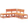 vidaXL Garden Sofa Set Wax Brown Solid Pine Wood Large Modular
