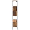 vidaXL Bookcase Old Wood 29.92 x 12.99 x 74.21 in Engineered Wood