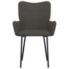 vidaXL Dining Chair Set of 2 Dark Grey