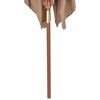 vidaXL Garden Parasol Taupe Polyester, Laminated bamboo, Hardwood