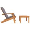 vidaXL Garden Lounge Set Set of 2 Natural Wood Solid Acacia Wood Medium