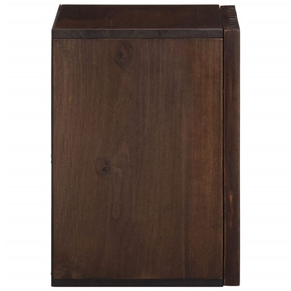 vidaXL Bathroom Wall Cabinet Brown Solid Mango Wood Medium