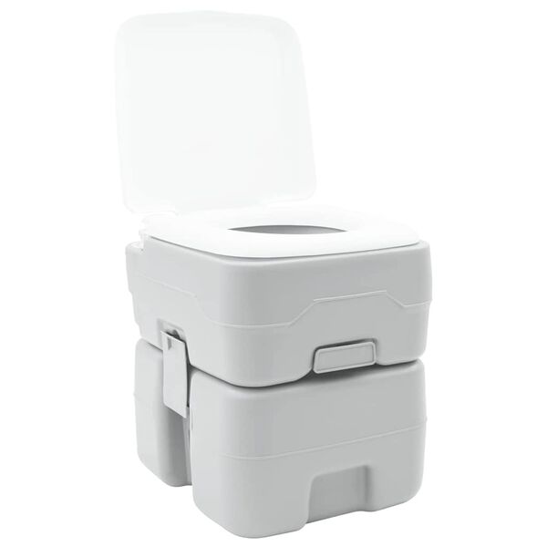 vidaXL Camping Toilet Gray 41.5 x 36.5 x 42 cm
