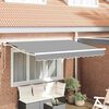vidaXL Awning Frame White 3.5 x 2 m Powder-coated steel and aluminum