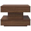 vidaXL Coffee Table Brown oak Engineered wood 19.7 x 19.7 x 13.6 in