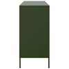 vidaXL Sideboard Olive green Cold-rolled steel Medium Adjustable Feet