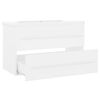 vidaXL Sink Cabinet With Basin White Engineered wood, Ceramic Medium
