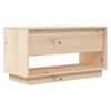 vidaXL TV Stand Pine Solid pine wood 29.1x13.4x15.7 in TV Stand