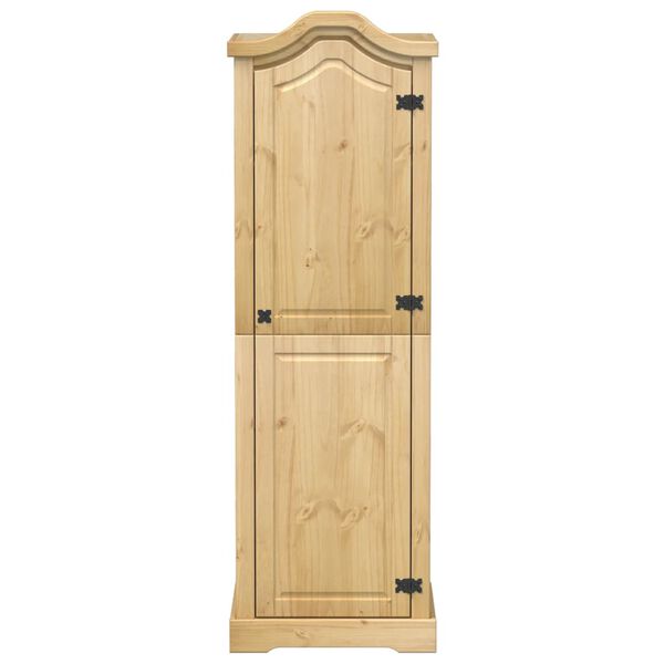 vidaXL Wardrobe Honey Solid pine wood Wardrobe Rectangular Rustic