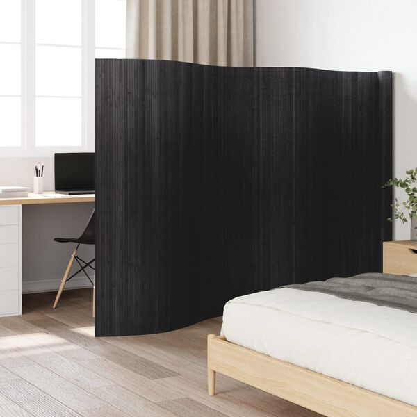 vidaXL Room Divider Grey 65.0x236.2" Bamboo