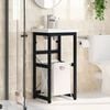 vidaXL Bathroom Washbasin Frame Black Powder-coated iron 32.7 in high
