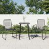 vidaXL Garden Chair Set of 2 Black