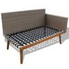 vidaXL Garden Sofa Set Gray PE Rattan Large Removable Covers
