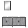 vidaXL Bathroom Furniture Set Grey sonoma