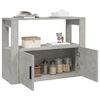 vidaXL Sideboard Concrete Grey Engineered Wood Standard Cabinet