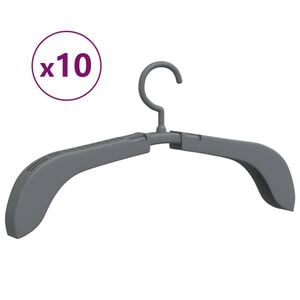 vidaXL Clothes Hanger Grey PP (Polypropylene), PE (Polyethylene)