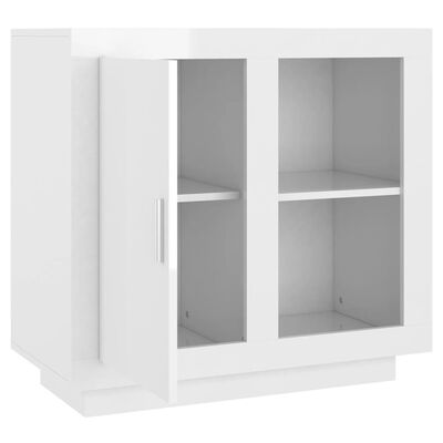 vidaXL Sideboard High Gloss White 31.5"x15.7"x29.5"