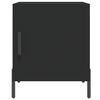 vidaXL Bedside Cabinet Set of 2 Black Engineered Wood, Iron