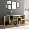 vidaXL Book Cabinet Sonoma oak Engineered wood Medium Book Cabinet