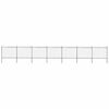 vidaXL Garden Fence with Spear Top Steel 491.3"x59.1" Black