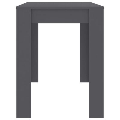 vidaXL Dining Table Gray 47.2"x23.6"x29.9" Engineered Wood