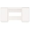 vidaXL Desk White Solid pine wood 55.1 x 19.7 x 29.5 in Desk