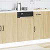 vidaXL Dishwasher Panel Sonoma oak Engineered wood 17.7 x 0.6 x 26.4 in