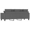 vidaXL 3-seater Sofa Dark Gray Fabric (100% polyester), Metal, Textilene