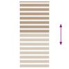 vidaXL Zebra Blind Sand Brown Polyester 39.4 x 90.6 in