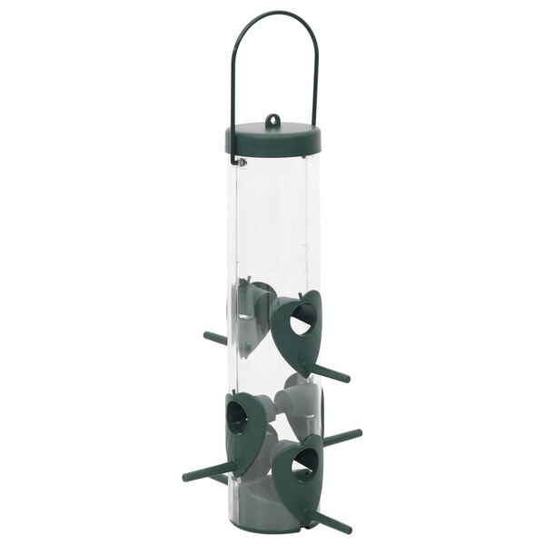 vidaXL Bird Feeder Dark Green PP (Polypropylene), PS (Polystyrene) Medium