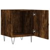vidaXL Bedside Cabinet Smoked Oak Engineered Wood Compact