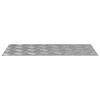 vidaXL Stair Tread Rectangular 2 pcs Silver 23.62 x 11.81 in Aluminium