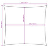 vidaXL Sunshade Sail Oxford Fabric Square 8.2x8.2' White