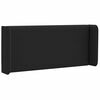 vidaXL Headboard with Headboard Black 40.5 x 4 x 40.5 cm fabric