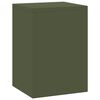 vidaXL Plant Stand 2 pcs Olive green 9.45 x 9.45 x 13.78 in Steel