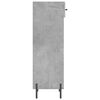 vidaXL Shoe Cabinet Concrete grey Engineered wood, iron, zinc alloy