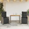 vidaXL Garden Dining Set Grey, Dark Grey
