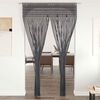 vidaXL Macrame Curtain Anthracite 55.1x94.5" Cotton