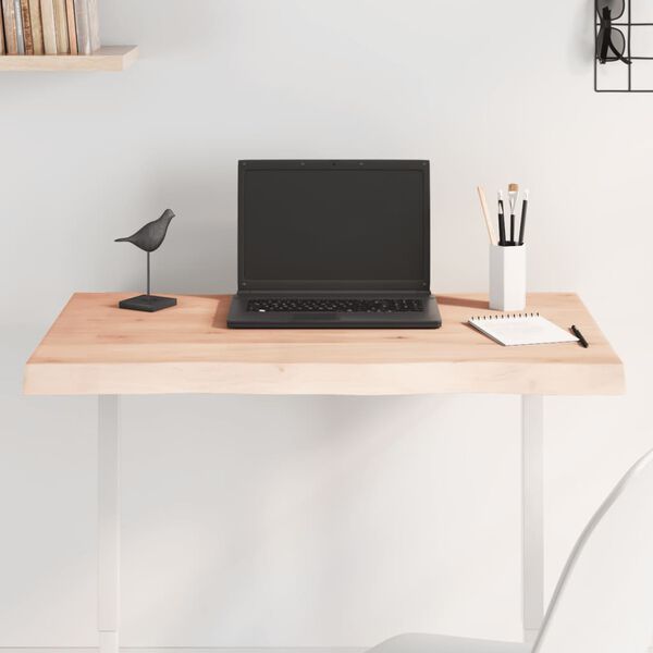 vidaXL Table Top Medium brown Solid oak wood 31.5x15.7 in