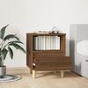 vidaXL Bedside Cabinet Brown oak Engineered wood 15.7 x 13.8 x 19.7 in