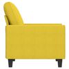 vidaXL Sofa Chair Light Yellow Polyester, Metal, Textilene, Foam Single