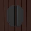 vidaXL Garden Shed Dark Brown Galvanized Steel Large Sliding Components