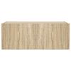 vidaXL TV Wall Cabinet Sonoma Oak Engineered wood 31.5 x 13.8 x 12.2 in