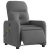 vidaXL Electric Massage Recliner Chair Dark Gray