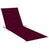 vidaXL Sunlounger Grey Solid Acacia wood Standard Adjustable Armrests