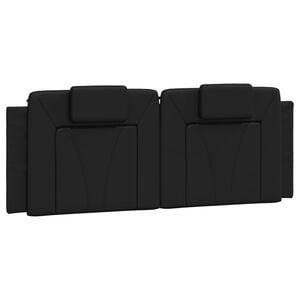 vidaXL Headboard Cushion Black Faux leather Standard Detachable