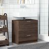 vidaXL Sink Cabinet Brown Oak Engineered Wood Medium Sink Cabinet