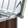 vidaXL Storage Box Brown Galvanized steel, plastic 67.3 x 39.0 x 36.6 in