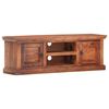 vidaXL TV Cabinet Light Brown Solid Acacia Wood 47.2x11.8x15.7 in
